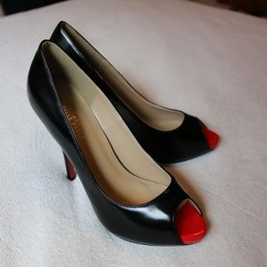 NWOT Size 9 PeepToe Red Bottom Stiletto 4.75" Heel
